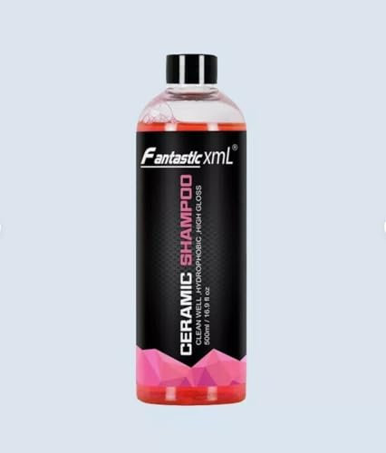 Fantastic XML Ceramic Shampoo, Hydrophobe Hochglanz-Autowäsche, 500ml, Keramikbeschichtung für Fahrzeugpflege