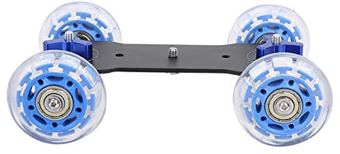 Camera Dolly Skater Liviano Slider pour DSLR Videacamara Chambers Portable Photography Team pour Les Amateurs de Photographie, Chargez 10 Kg, Alliage D'aluminium + Silicone