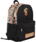 Fortnite Schulrucksack für Jungen Schwarz Groß A4 Multi-Fach Rucksack Reisetasche mit Netztaschen und verstellbaren, gepolsterten Schultergurten, Schwarz/Orange
