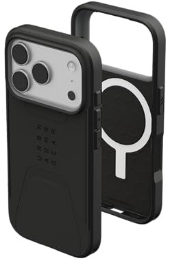 URBAN ARMOR GEAR UAG Designed for iPhone 17 Pro Case Civilian - Compatible with MagSafe Military Grade Protective Cover, Black
