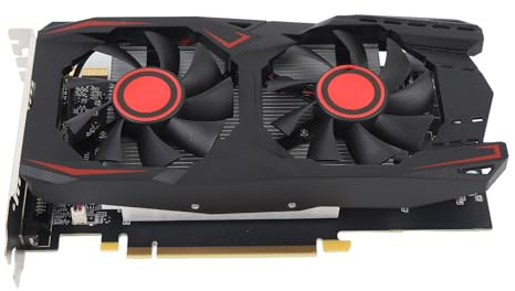 VELATEMOR Scheda Video da Gioco 550Ti, Scheda Grafica 6 GB GDDR5 192 Bit Double Fan Pcie 2.0 16x Support Supports DVI VGA HD Multimedia Interfaccia