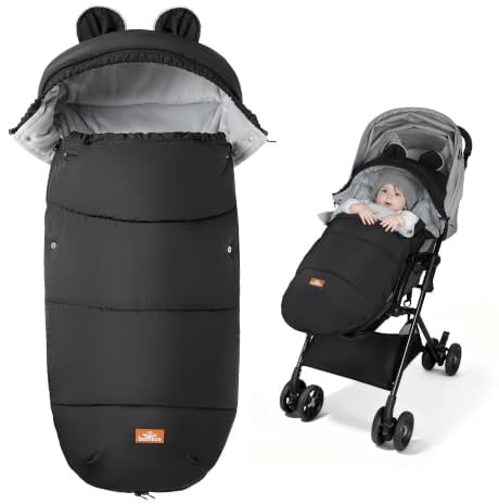 bemece Chancelière Universelle pour Poussette,Polaire Coupe-Vent Déperlante