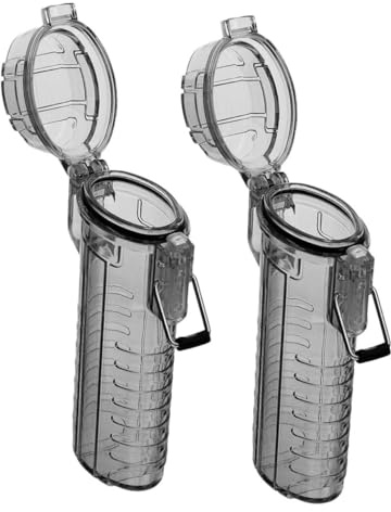 ZUNOXAZ Feuerzeug Hülle Wasserdicht Transparenter Feuerzeug Schutzfall Leichter Ärmelhalter Für Survival Outdoor Camping Und Alltag 2 Stück 3.39 X 1.65 X 0.87in