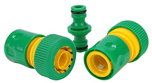 GEDMRT 3/4 Inch Garden Hose Quick Connector 3Pcs | Leak - Proof Repair Kit for Outdoor Faucets/Sprinklers/Watering | Sturdy Replacement Fittings