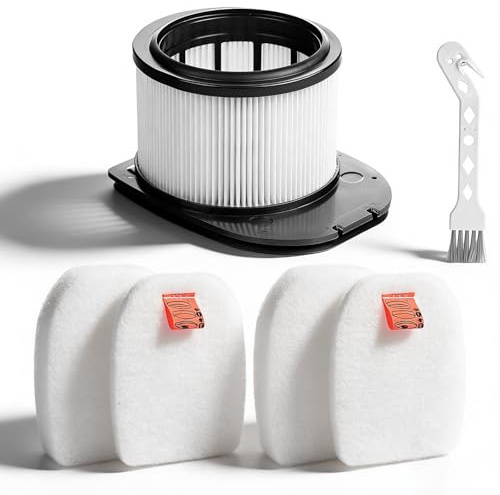 Vacuum Filters Replacement for Shark IZ400UKT IZ402UKTSB IZ420UKT IZ400UK Stratos Cordless Stick Vacuum Cleaner, 1 HEPA + 2 Foam & Felt kit