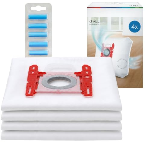 GENUINE Bosch Type G-All Dust Bags (4 Bags + 5 Freshener Sticks) for All Bosch G All BGL BGN BSGL BSG Vacuum Cleaners 5 Litre Self Sealing BBZ41FGALL 17003048 Dust B Except Canister Vacuum BSG8