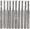 10 Stück 2mm Hartmetall-Schaftfräser, Gravur-Bits, Schnitzbohrer, SMT/CNC/PCB-Fräser, Hartmetall-Fräser CNC Routerspitzen 37 mm 2 SMT PCB Schneidewerkzeug