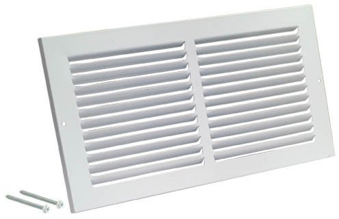 Rocky Mountain Goods Air Return Grille for 10 x 6 Duct Opening (Actual Dimensions 11 3/4 x 7 3/4) - Heavy Duty Steel - Premium Finish - Includes Screws - Louvered Design - Paintable - White