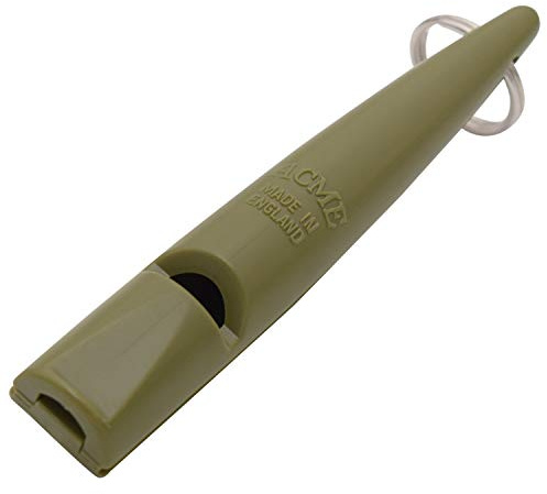 ACME Hundepfeife No. 210,5 | Original aus England | Ideal für die Hundeausbildung | Robustes Material | Genormte Frequenz | Laut und weitreichend (Olive Drap)