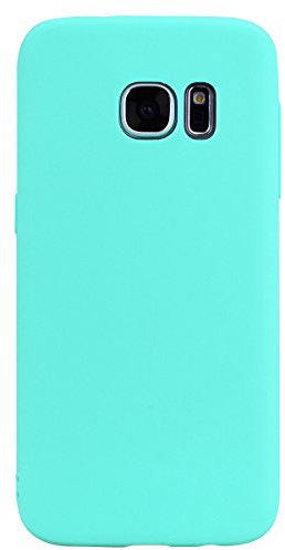 cuzz Schutzhülle für Samsung Galaxy S6 Edge + (1 Stück Displayschutzfolie aus Hartglas), einfarbig, Premium, flexibel, Silikon, TPU, dünn, ultradünn, rutschfest, goldfarben