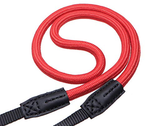 HITHUT Quick Release Camera Neck Strap Shoulder Strap Belt for Mirrorless Digital Cameras Climbing Rope with Quick Release QD Loops Connector with O-Ring Adjustable Length 30-53inch Red