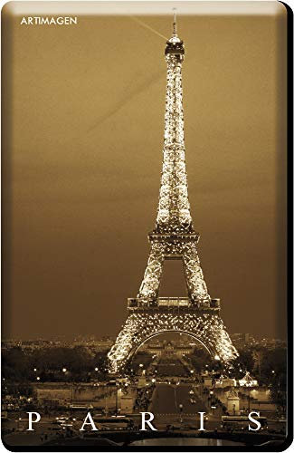 Artimagen - Imán Torre Eiffel París Luces en Color Sepia.