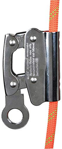 Mxtech Rope Descender, Portable Alloy Steel Climbing Rope Grab, Climbing Use for 8-16Mm Rope Diameter Outdoor Use(Hole hanging point)