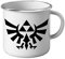 French Unicorn - Taza esmaltada con metal Zelda Symbol Juegos Video Triforce Gaming