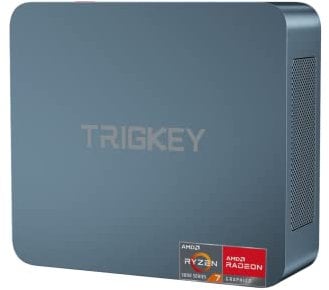 TRIGKEY AMD Ryzen 7 Pro 5850U Mini-PC (8C/16T, bis zu 4,4 GHz) 16G DDR4+500GB NVME SSD Micro-PC | 8Core 2000MHz HD-Grafik | WiFi-6 | BT 5.2 | HDMI | DP | Typ-C | USB 3.2, S5-Desktop-PC