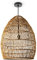 Paco Home Suspension Salon Boho Lampes En Osier Rotin Salle À Manger Lampe Papier E27, Type de lampe:Lampe à suspension - Type 3, Couleur:Beige (Ø55 cm)