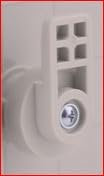 BOXEXPERT Serrure triangulaire de verrouillage de la série Fleet différentes tailles, article de rechange, gris