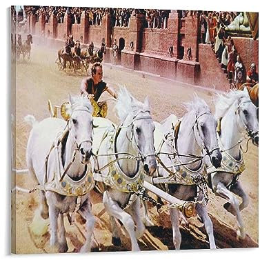 Ben Hur 1959 Filmposter (4) Leinwand Gemälde Poster Wandkunst Dekorative Bild Drucke Moderne Dekor 40 x 40 cm