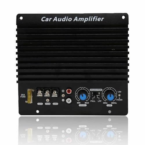 flexman Amplificateur Puissance pour Voiture, Carte Amplificateur Voiture 300W 12V Amplificateur Caisson Véhicule Haute Puissance pour Haut Parleur Voiture Basses 8 à 12 Pouces