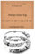 JewelryWe Angst Ring Damen Morsecode: Edelstahl Fidget Spinner Ringe Verstellbarer Zappelring Offene Spinning Ringe mit never give up Morse Code Perlen Frauen Anti Stress Stapelbare Zappeln Ringe