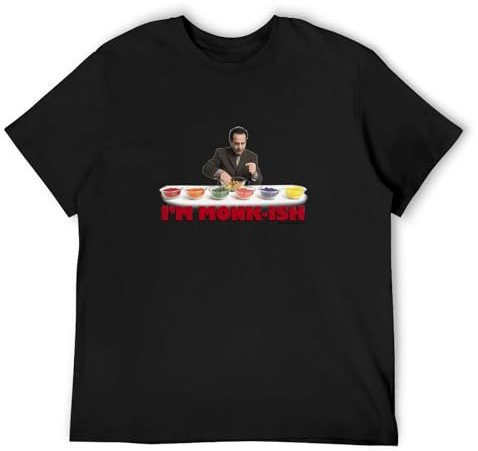 Monk Im Monk Ish T Shirt Mens Licensed Classic Tv Show Adrian Monk XXL Black