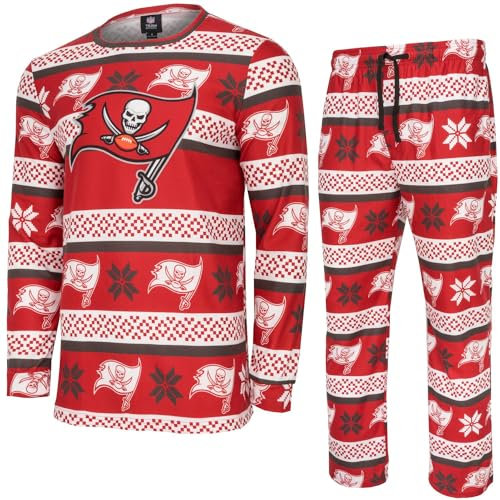FOCO NFL Winter Xmas Pyjama Schlafanzug Tampa Bay Buccaneers - L