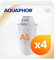 AQUAPHOR Filterkartusche A5 H Pack 4 I Filtert Kalk & Chlor sowie Schwermetalle & andere Stoffe I 350l klares & leckeres Wasser I Mit AQUALEN Technologie I Für besseres Essen & Trinken