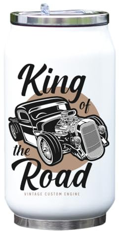 King of The Road Supercharger Bouteille isotherme pour voiture Blanc