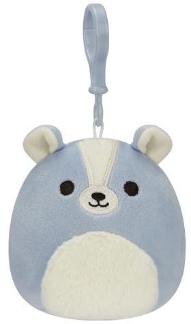 Squishmallows SQCP00210 Plüschfigur Sol das blaue Stinktier, 8,9 cm