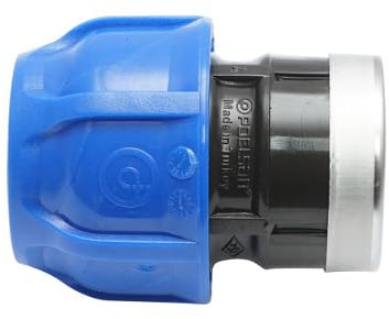 Connettore a compressione 32 mm x 1 PN16 Connettori tubo dell’aqua per sistemi di irrigazione RACCORDO/GIUNTO FEMMINA mm.32X1
