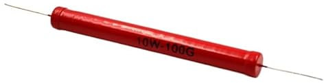 BCOMFY 1PC RI80 10w Glasfolie.Induktiv.Hochdruck.Glasglasur.Großer Widerstand.Widerstand (Size : 100G ohm)