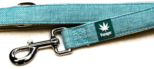 Voyager Hanf-Hundeleine, Blau