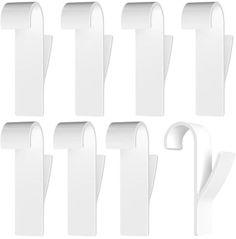 Rseuphiee 8 Piezas Gancho Radiador Toallero, Ganchos Radiador Toallero de Plástico, Ganchos para Radiador Baño, Colgador Movibles, para Se Adapta a Todos Los Radiadores Estándar, Blanco