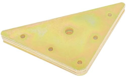 8 PCS Flat Triangle Metal Fixing Plate Brace Corner Brackets