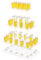 Nynelly Champagne Présentoir Boissons Tour, 3 étages 32 Supports Acrylique Champagne Tour Porte-Verre à Champagne, Plateau de Table Champagne Flûtes Support pour Mariage Fête, 50x30x66.5 cm
