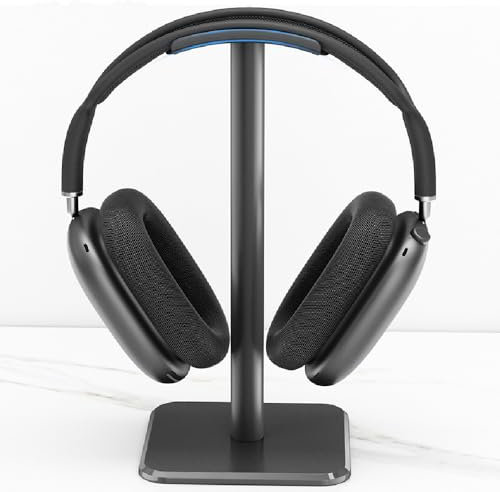 HoneTeek Headphone Stand, Universal Headset Stand Holder for Airpods Max, Headset Stand Hanger for Desk Computer PC Gaming Accessories, Headphones Stand Hanger for Desk Organization