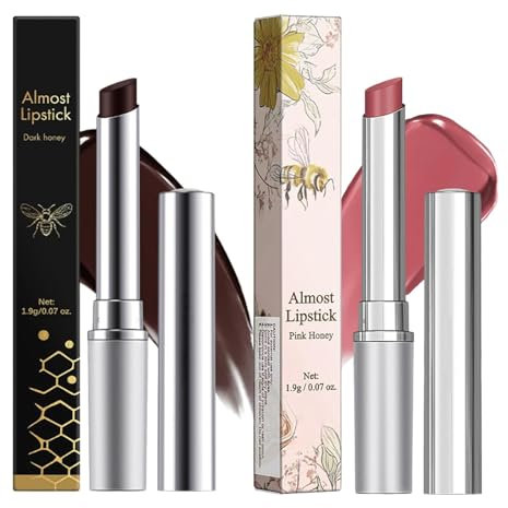 Black Honey Lipstick Nourishing and Hydrating Lip Gloss for Women Tinted Lip Balm Pink Honey Lipstick Lightweight Long Lasting Lipstick for All Skin Tones