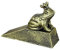 Butée de Porte丨Cale de Porte Cale-porte Grenouille pour Porte Intérieure, Style Antique. Résistance De Porte En Fer Massif pour Maison De Campagne, Porte De Salon, Sans Perçage(Antique gold)