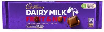 2 x Cadbary Dairy Milk Fruit and Nut Chocolate Block 280g