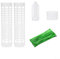 Sistema di supporto per piante da interno progettato per un efficiente assorbimento dei nutrienti per piante rampicanti (17 x 4 cm)
