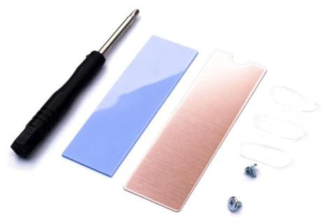 Cenei Notebook Computer M.2 SSD Heat Sink, Pure Copper Thinner Cooler for M.2 2280 Solid State Hard Drives