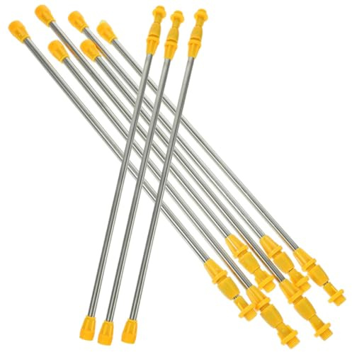 Homoyoyo 8 Stück Teiliges Edelstahl Sprühstab Verlängerung Sprühstange für Gartenspritze Korrosionsbeständig Präzise Sprühdüse Langlebig und Einfach zu Montieren für Garten und