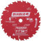 Diablo D0724A 17,8 cm 24 Zähne ATB Rahmensägeblatt mit 5/8 Zoll und Diamant-Knockout-Dorn wie abgebildet, 19,8 cm