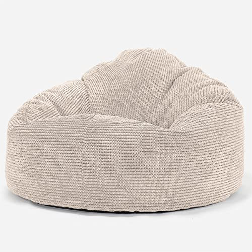Lounge Pug, 'Mini-Mammoth' Sitzsack, Sessel, Pom-Pom Creme