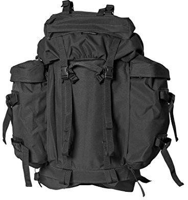 BW Bundeswehr Rucksack Bergrucksack Gebirgsjäger Army Mountain Pack + Army-Shop-BW Schlüsselanhänger (Schwarz)