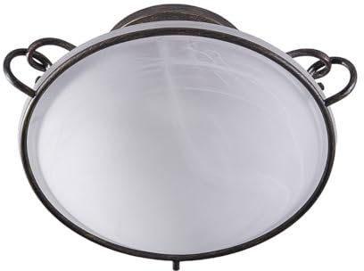 Lindby Deckenlampe Rando (Landhaus, Vintage Rustikal) in Alu aus Metall (3 flammig E27) - Deckenleuchte Lampe Wohnzimmerleuchte