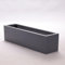 Elegant Einrichten Pflanztrog Blumentrog Fiberglas 100x25x25cm anthrazit metallic