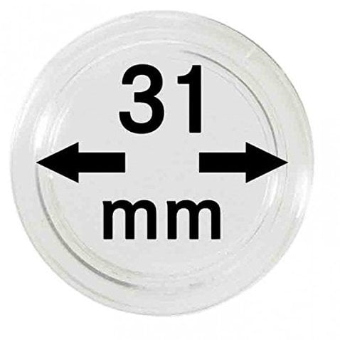 LINDNER Das Original Capsules Monnaies Ø intérieur 31 mm, Paquet de 10