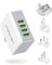 Cargador USB Multipuerto, LENCENT Ladron Enchufes, 4.4A 5V Adaptador para Viaje, Adaptadores de Enchufe Universal inglés/eeuu/EU/AUS para iPad, iPhone, Samsung Teléfonos Inteligentes