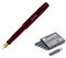 Kaweco Classic Sport Medium Nib Fountain Pen + Pack of 6 Black Ink Cartridges Set (Burgundy)